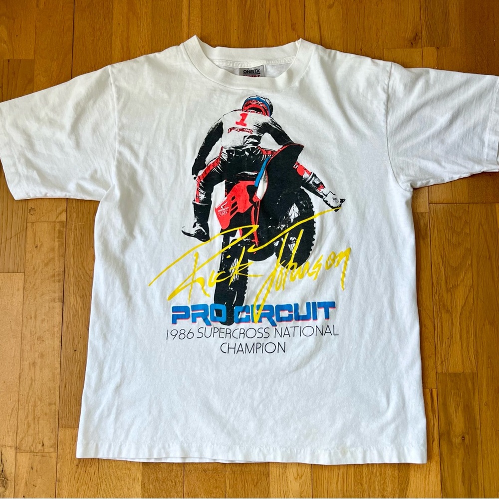 1986 Vintage Supercross National Champion Shirt L